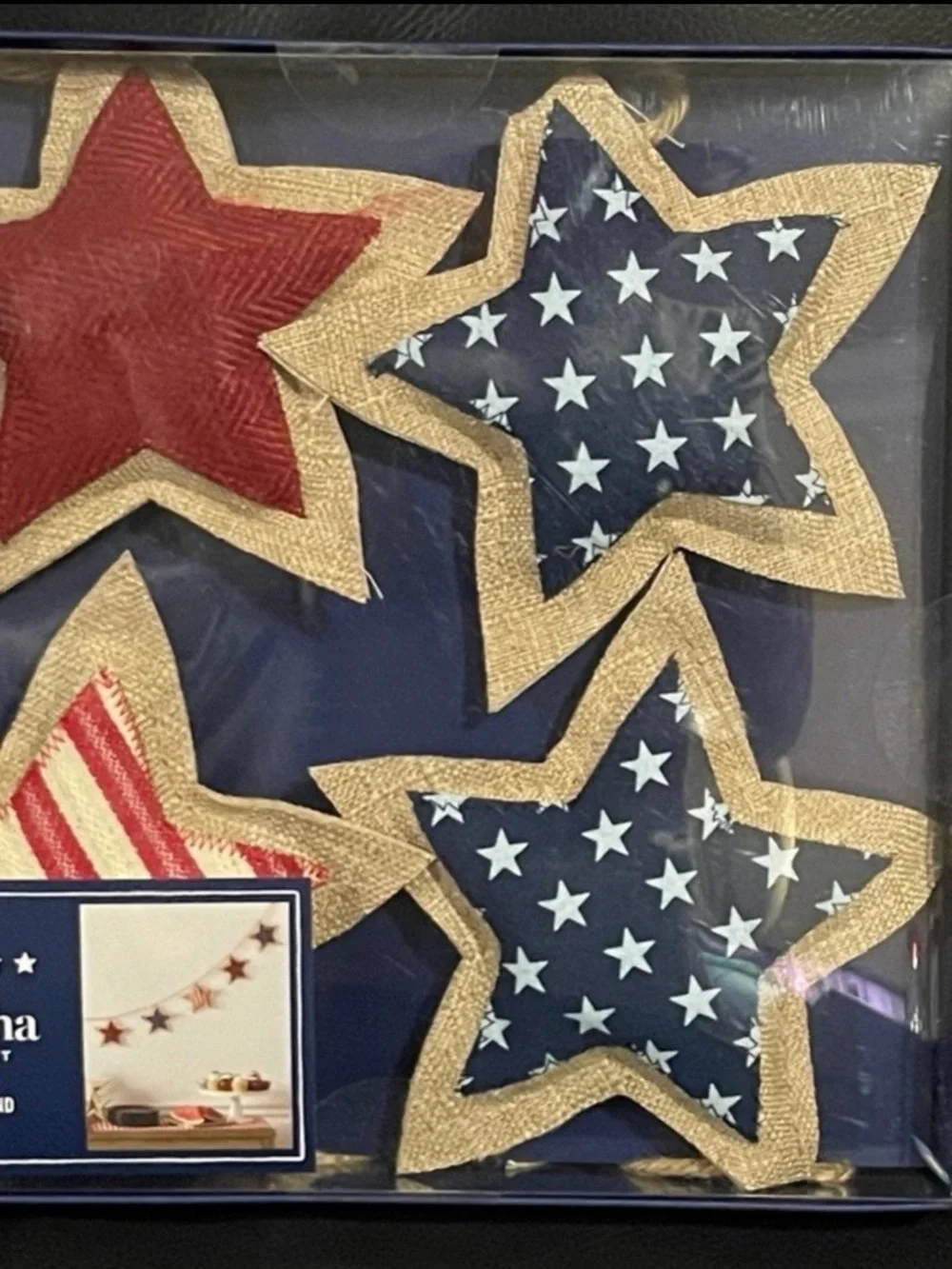 Martha Stewart Patriotic Garland - Patriotic Martha Stewart Stars Garland